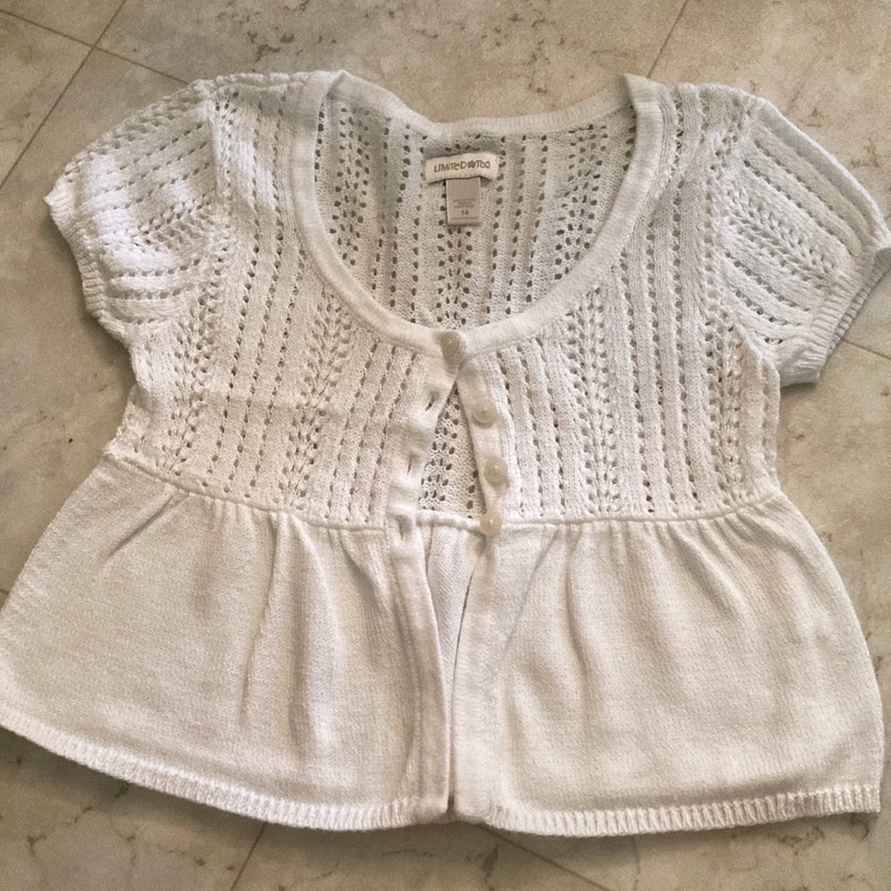 Girls 16 Limited Too Button up bolero